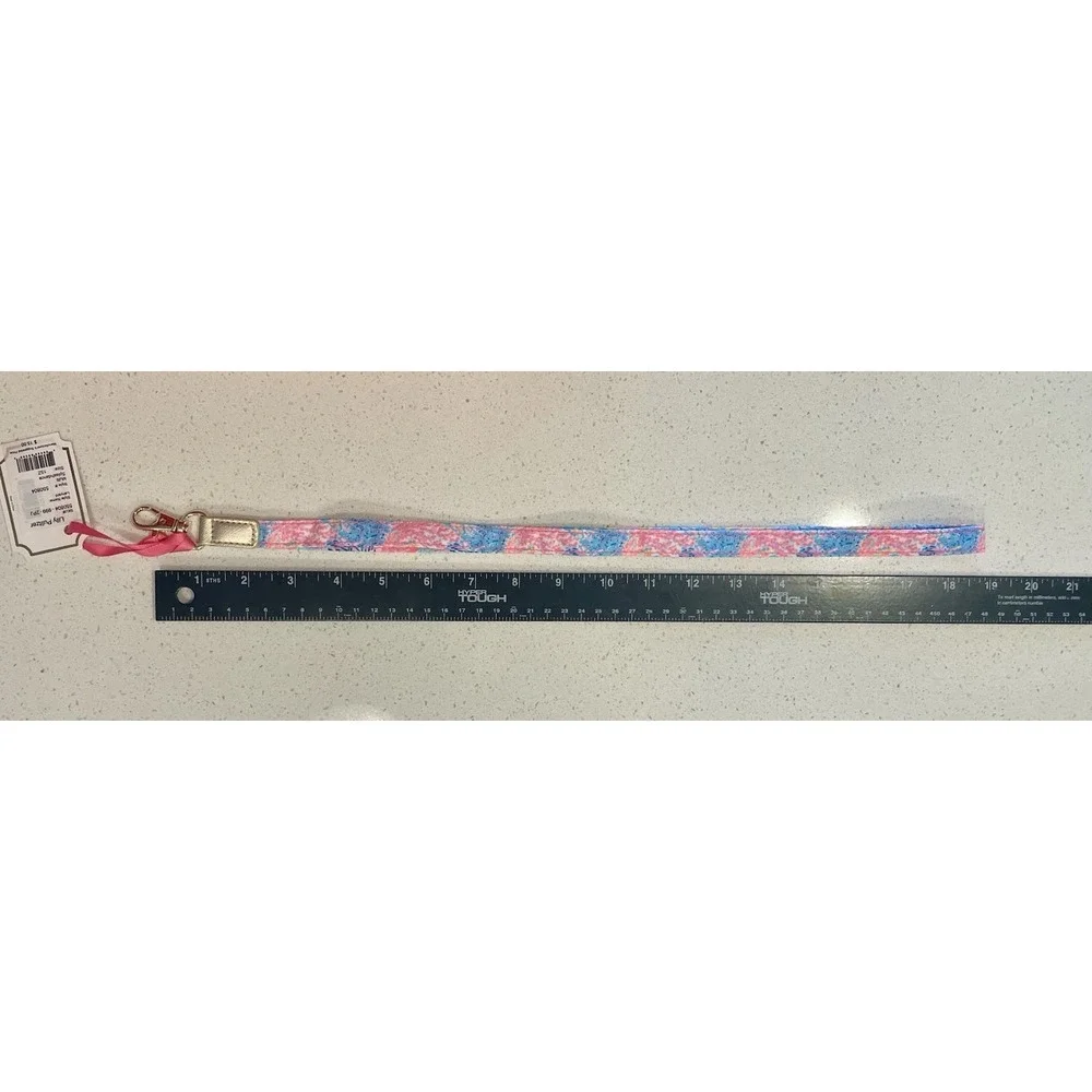 Lilly Pulitzer Vibrant Printed Lanyard Gold Hardware Accents Multi‎ Splashdance